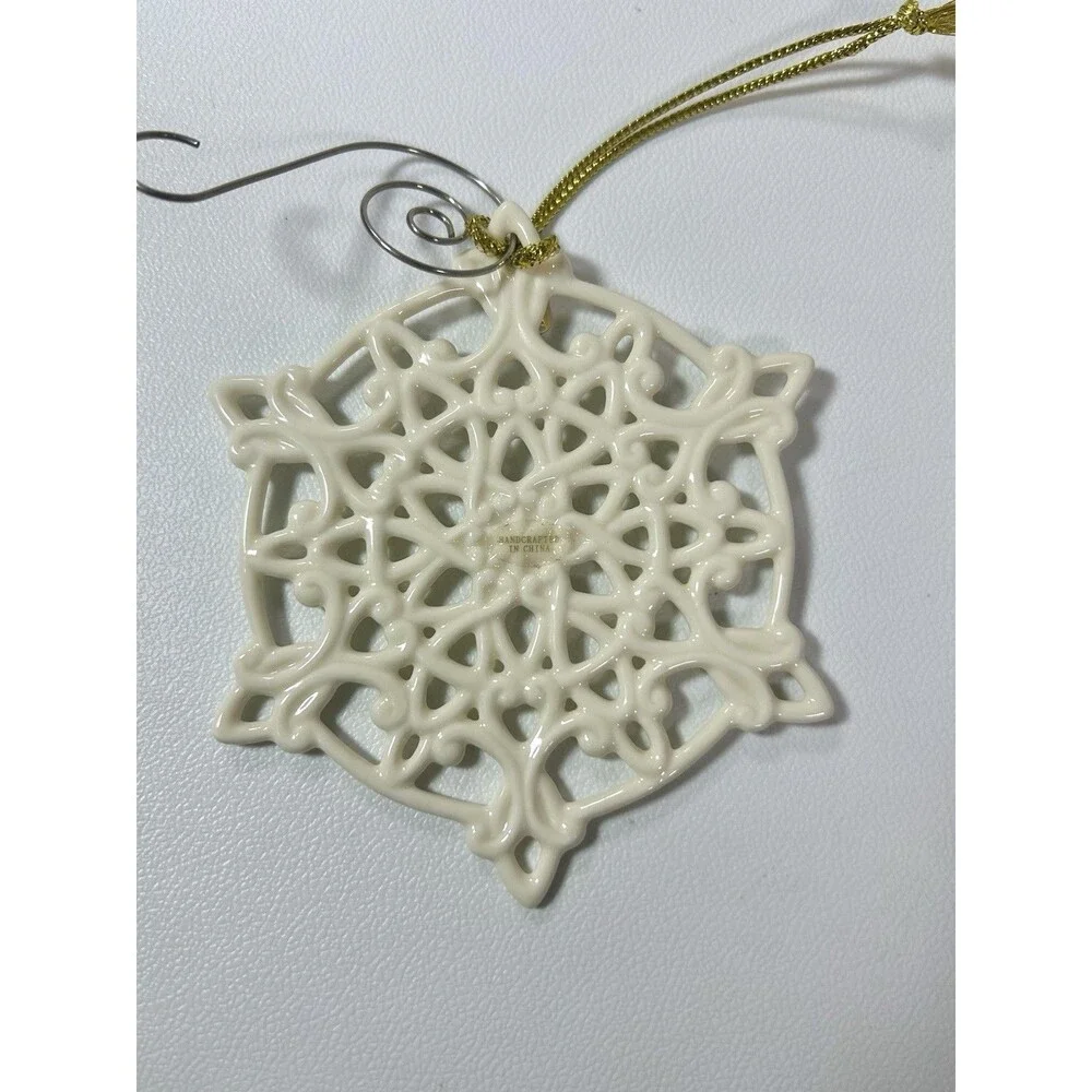 2011 Lenox Christmas Ornament Snowflake Ornaments Lot of 2